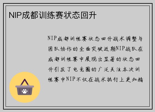 NIP成都训练赛状态回升